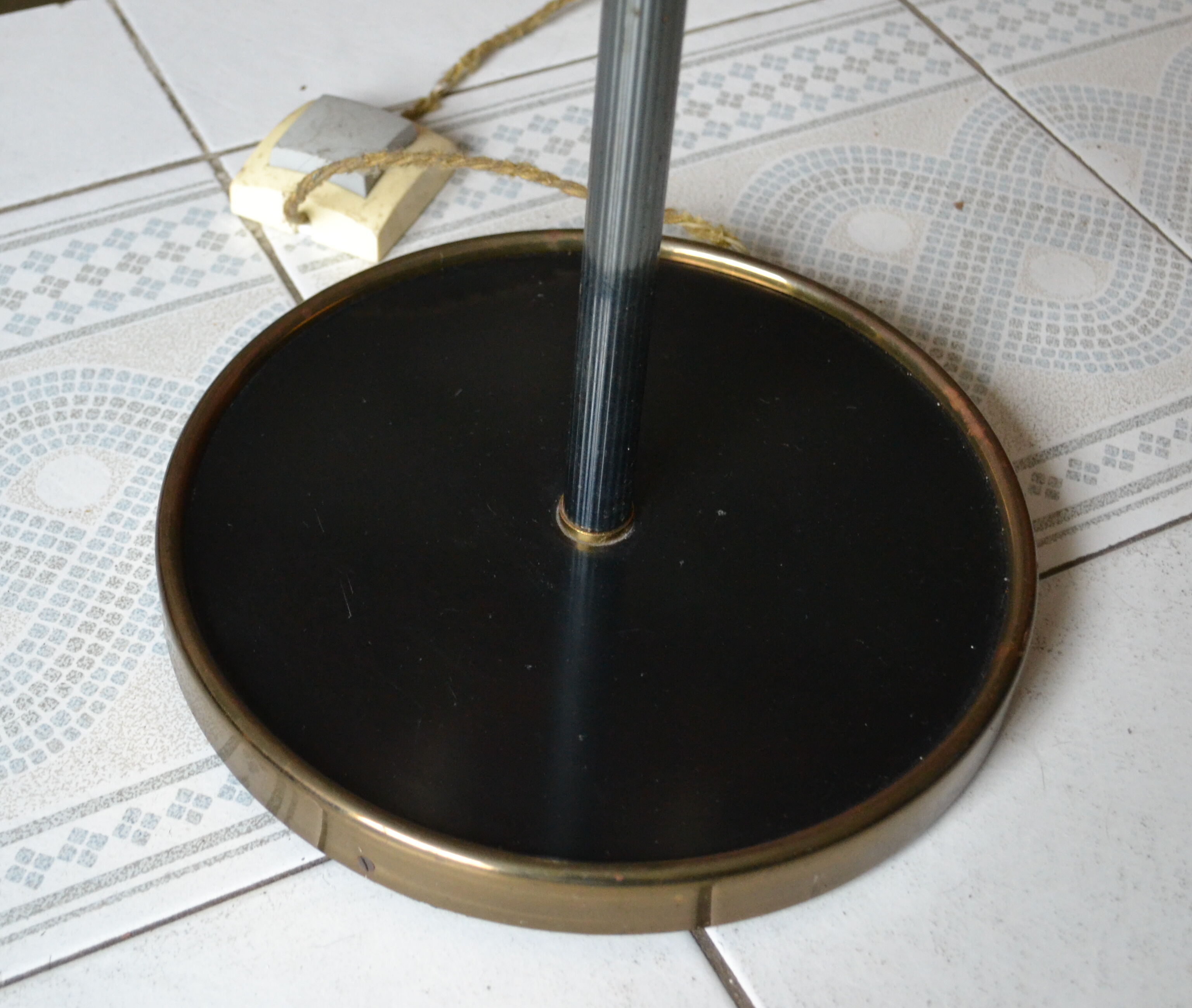 Lampadaire vintage années 50/60 Lunel en laiton et cuivre