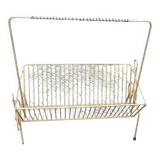 Vintage 70' gold metal newspaper holder