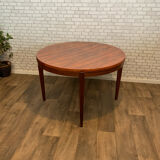 Extendable round table in rosewood 1960