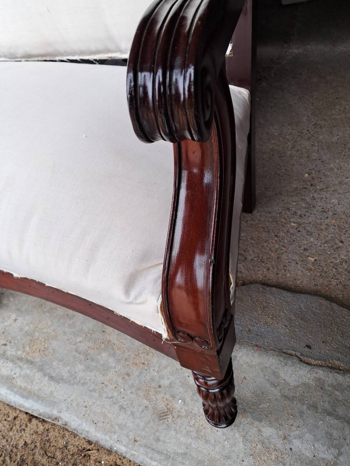 Restoration period sofa