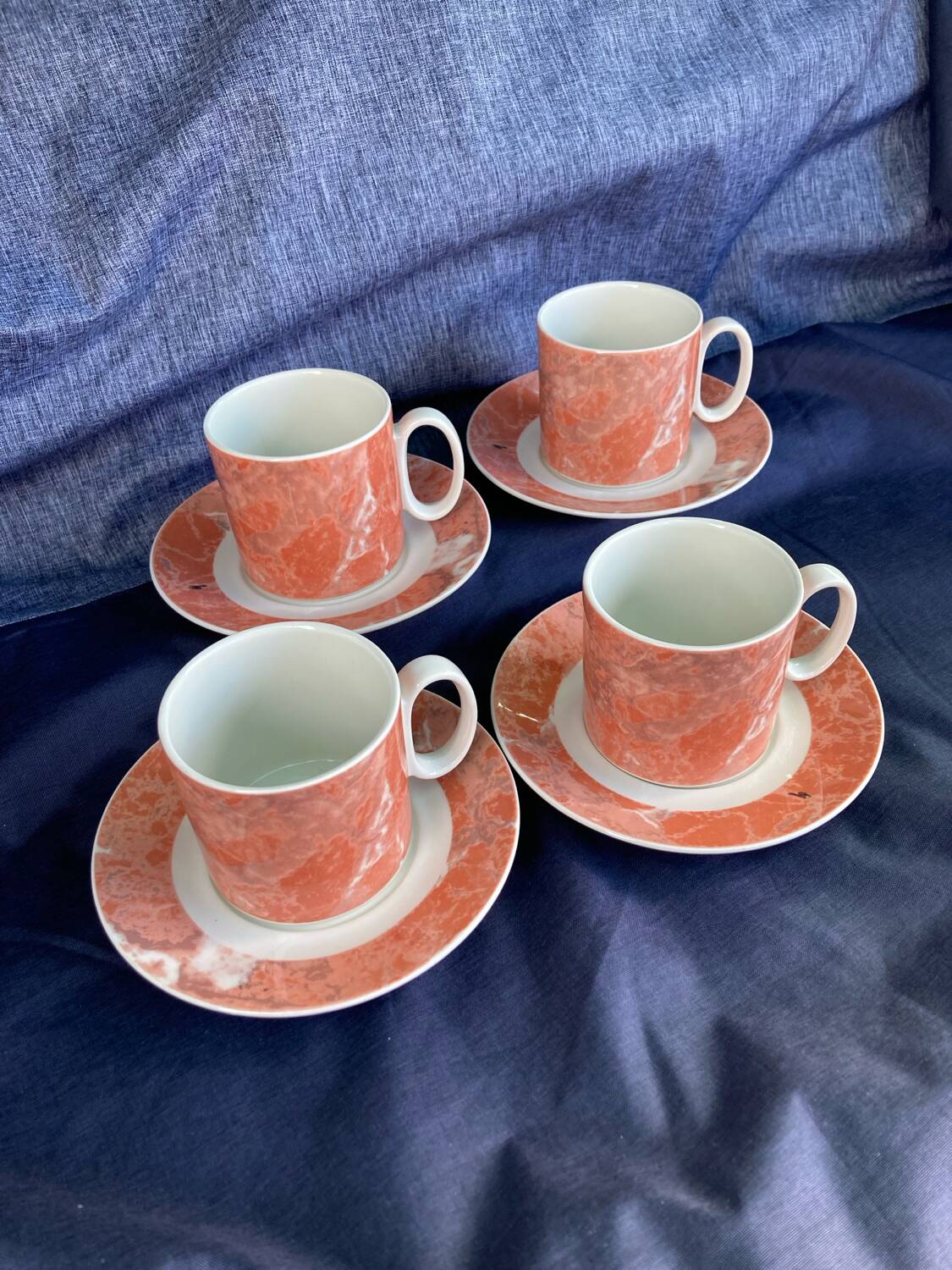 Tasses et sous-tasses à café Villeroy et Boch modèle Siena