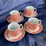 Tasses et sous-tasses à café Villeroy et Boch modèle Siena