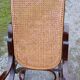 Rocking chair bois et canage