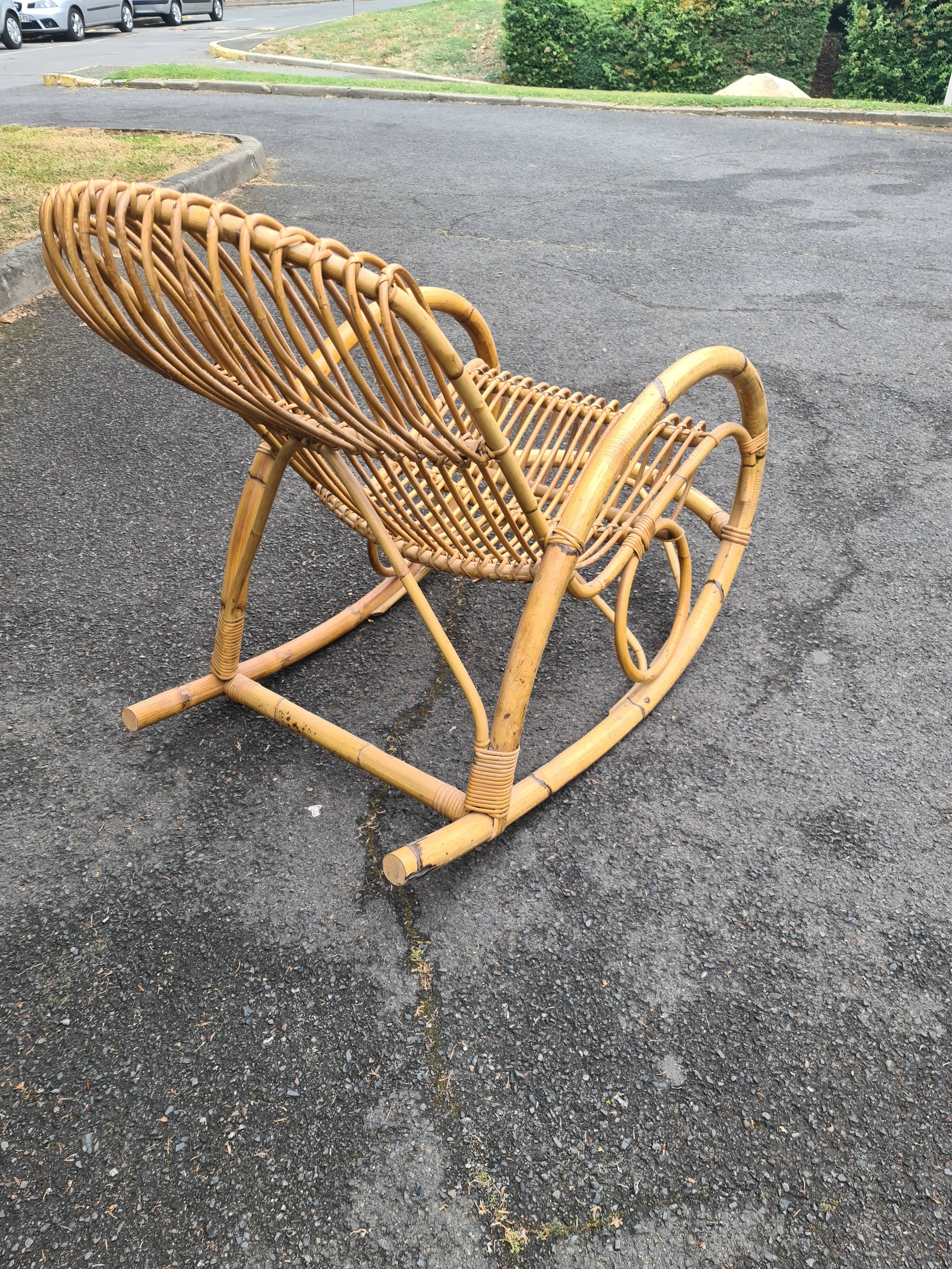 Rocking chair Rohe Noordwold vintage 60's