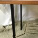 Modernist wood and metal coffee table - 1960s