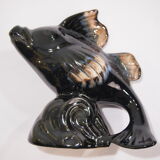 Soliflore poisson céramique vintage