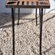 Wrought Iron and Natural Stone Console