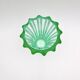 Art Deco Vase Pierre d'Avesn Moulded-Pressed Glass Emerald Green