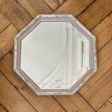 Miroir vintage octogonal biseauté
