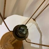 Louis Sognot vintage rattan lamp