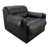 Leather convertible armchair from Dreipunkt, 1970s