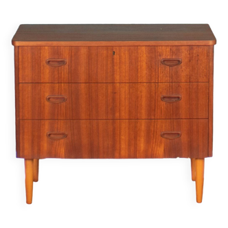 Commode de chevet rétro en teck des années 1960