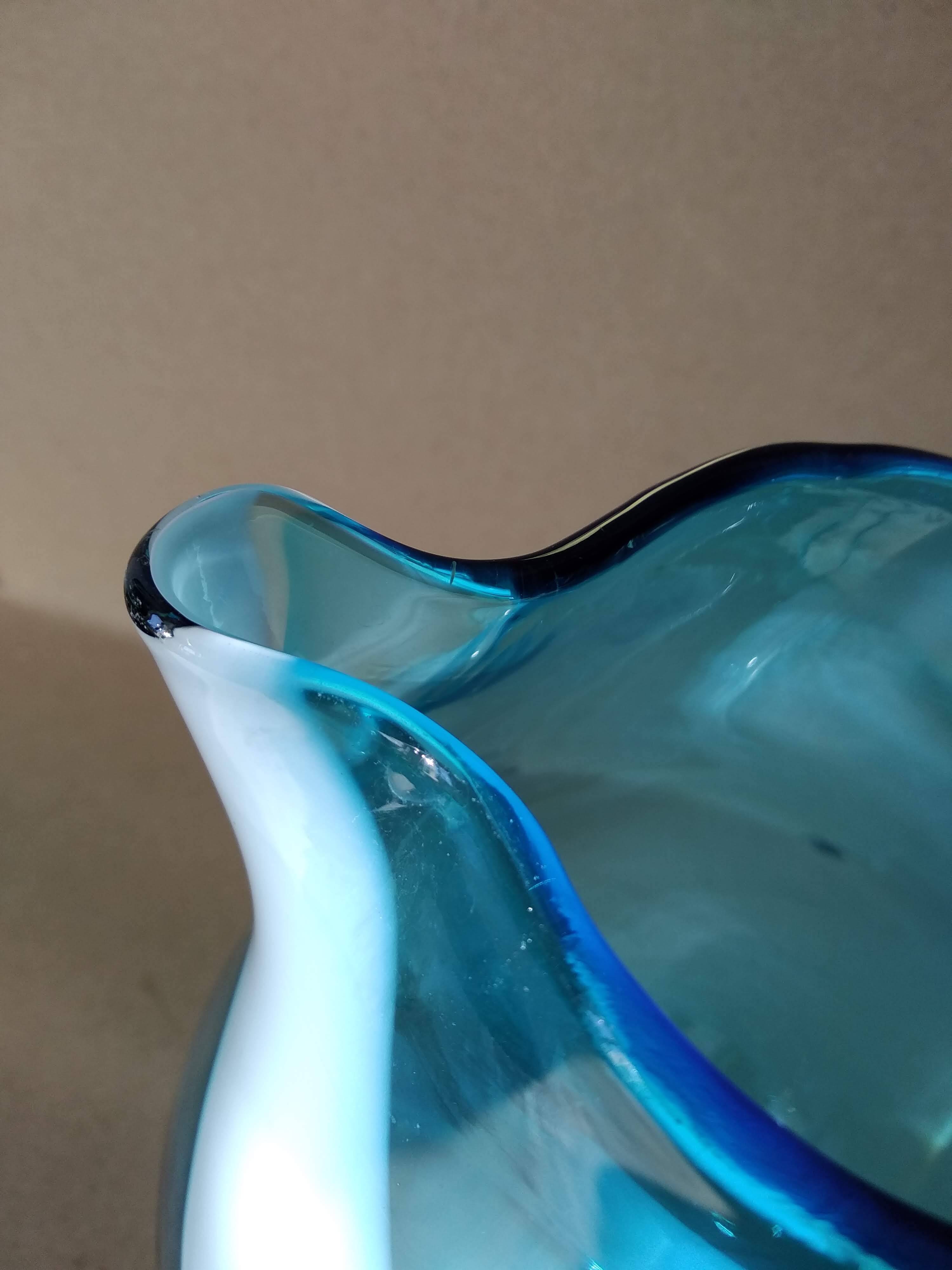 DLG Murano blown glass pitcher