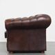 English style cowhide Chesterfield club chair