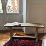 Old school bench in raw wood