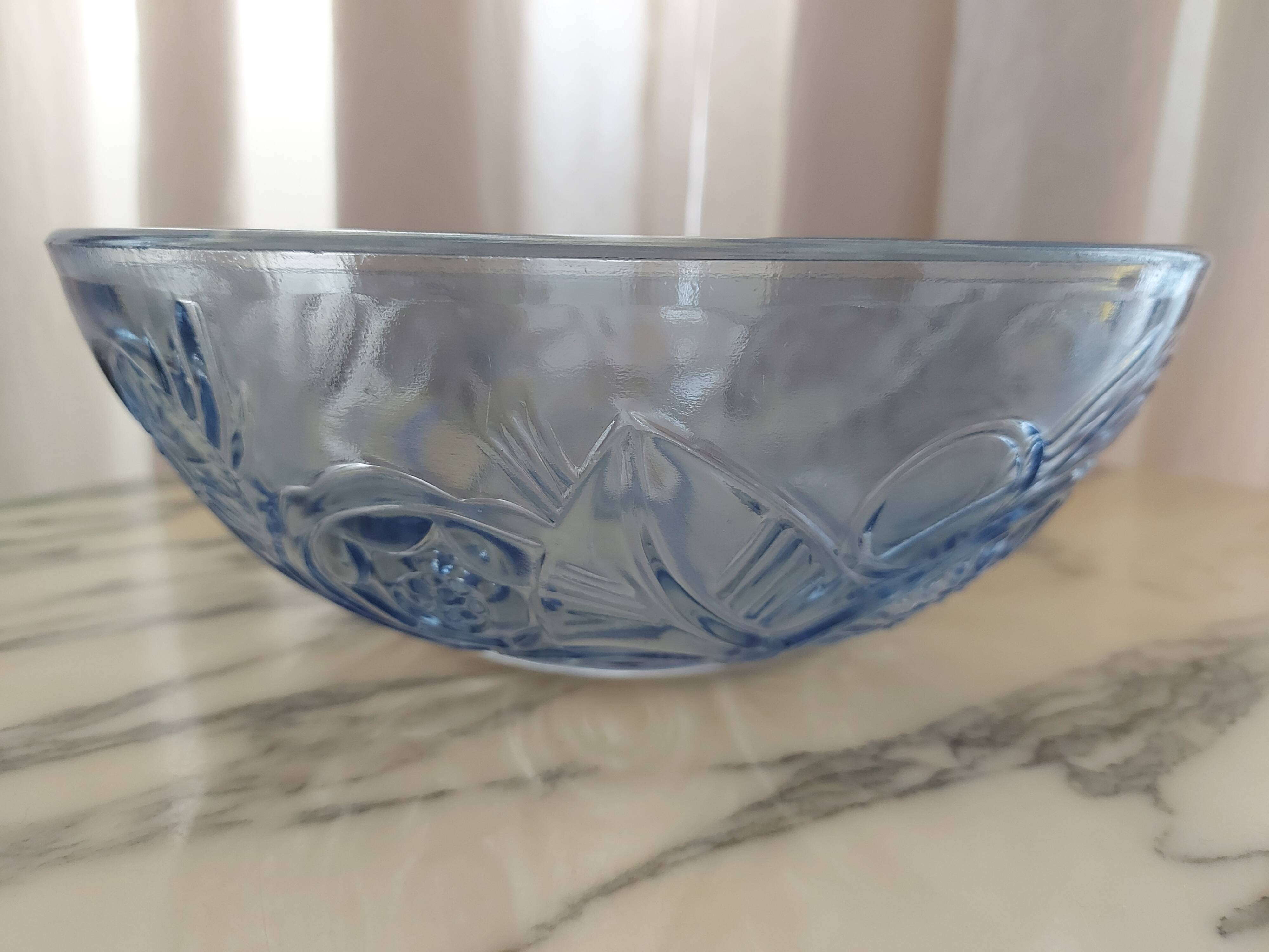 Plat en verre art déco