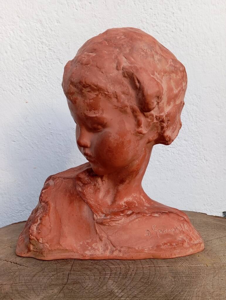 Terracotta bust Amedeo Gennarelli