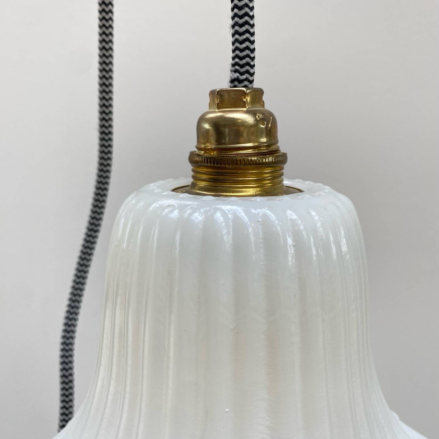 Pair of vintage tulip portable lamps