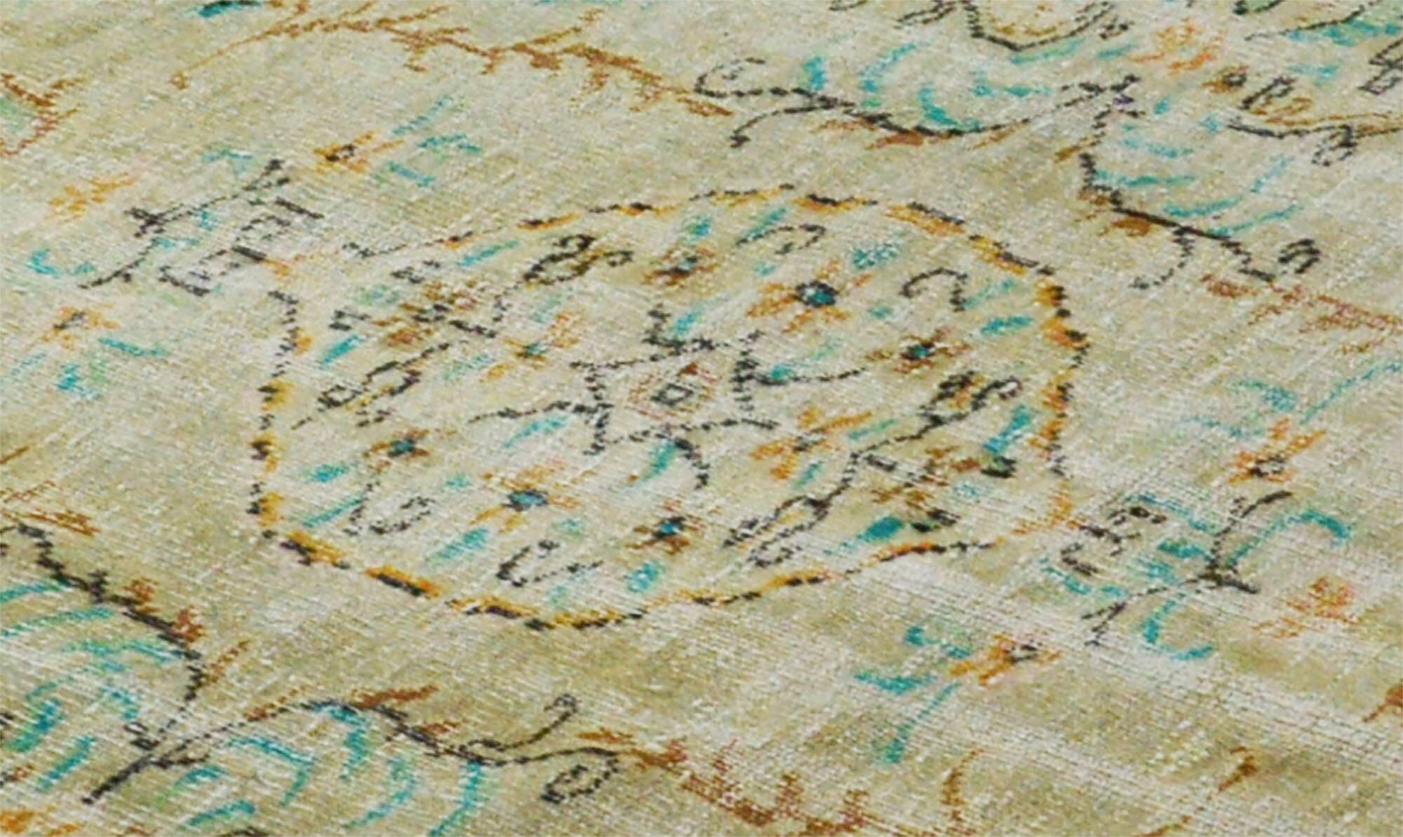 Turkish Anatolian Handmade Vintage Area Rug 210 cm x 134 cm