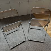Pair of folding chairs Plia Anonima Castelli 70s