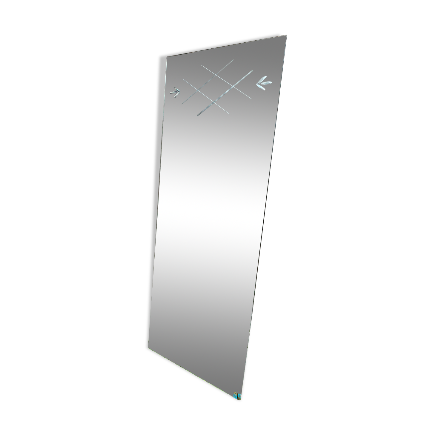 Marly brothers chiseled mirror in burgundy made in France 1950-1960