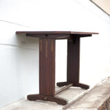 Art deco bistro table, wood and brass bistro table, wood table, art deco, kitchen, 30's