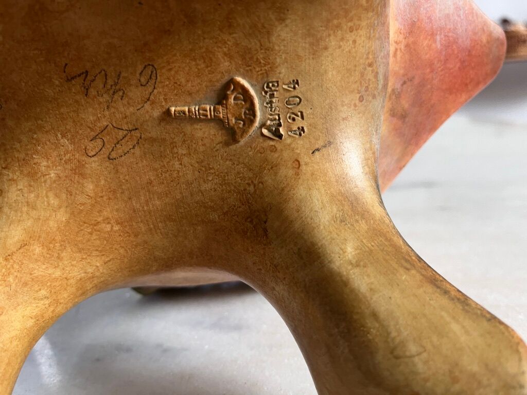 Set vase cup julius dressler ceramic art nouveau austria