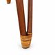 Vintage table in curved rattan and bamboo – 1960s-1970s
