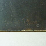 Portrait of a man era 1900 signed