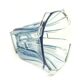 Art Deco vase, pressed glass, Zawiercie Glassworks, Poland, 1930s