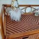 Commode vintage en rotin 4 tiroirs-esprit bohème-bord de mer