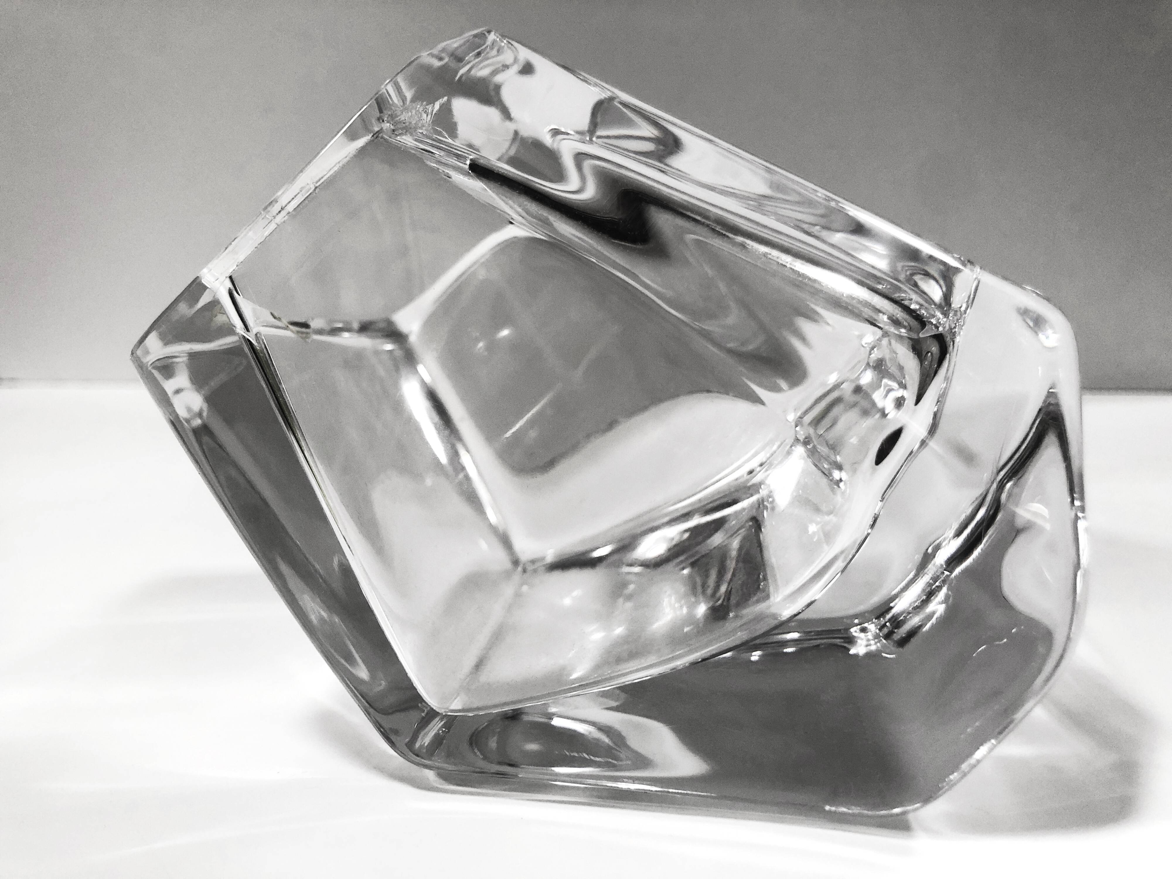 Vintage Ashtray • Pen Holder • Crystal • Daum France • 1970