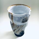 Vintage Studio Art Pottery Owl Decanter Jug by Tavares, 1970s