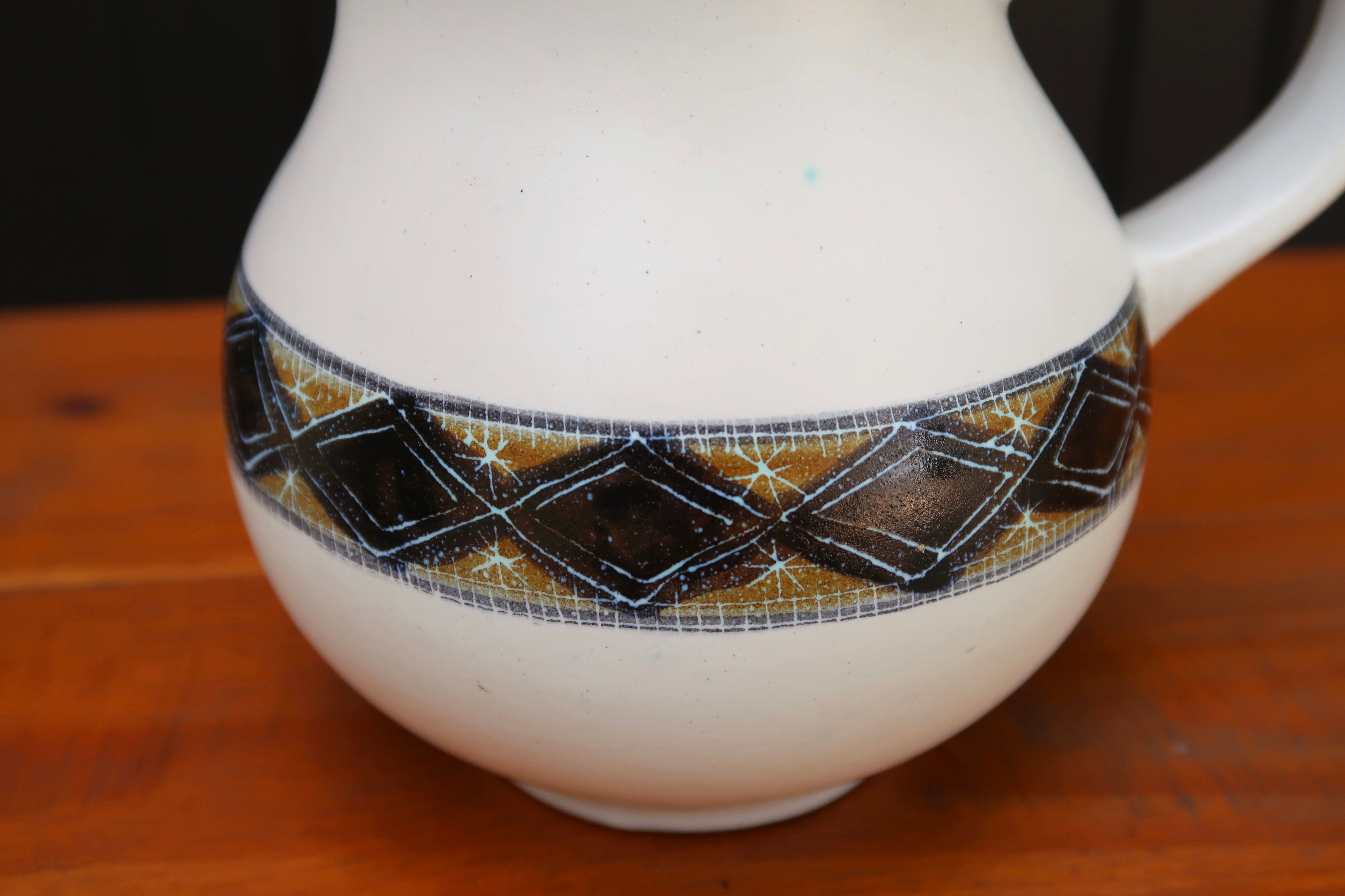 Ceramic pitcher by Dominique Guillot, Vallauris 50s