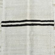 Kilim Turc Écru à Rayures, Style Scandinave, Salon et Chambre, 176x252Cm
