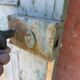 Old shutter door