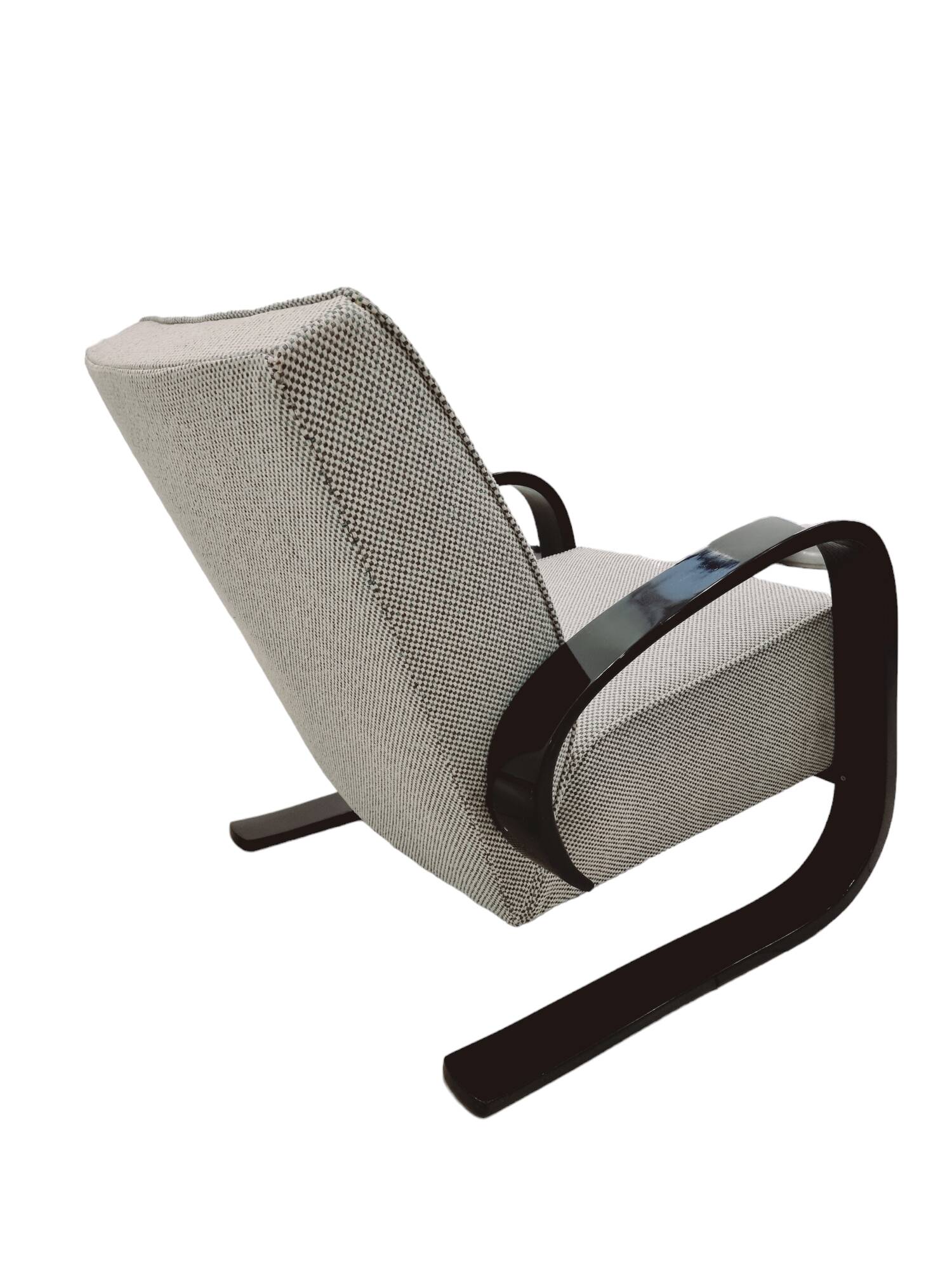 Pair of stunning Art Deco cantilever armchairs by M. Navratil, 1930s Czechoslovakia