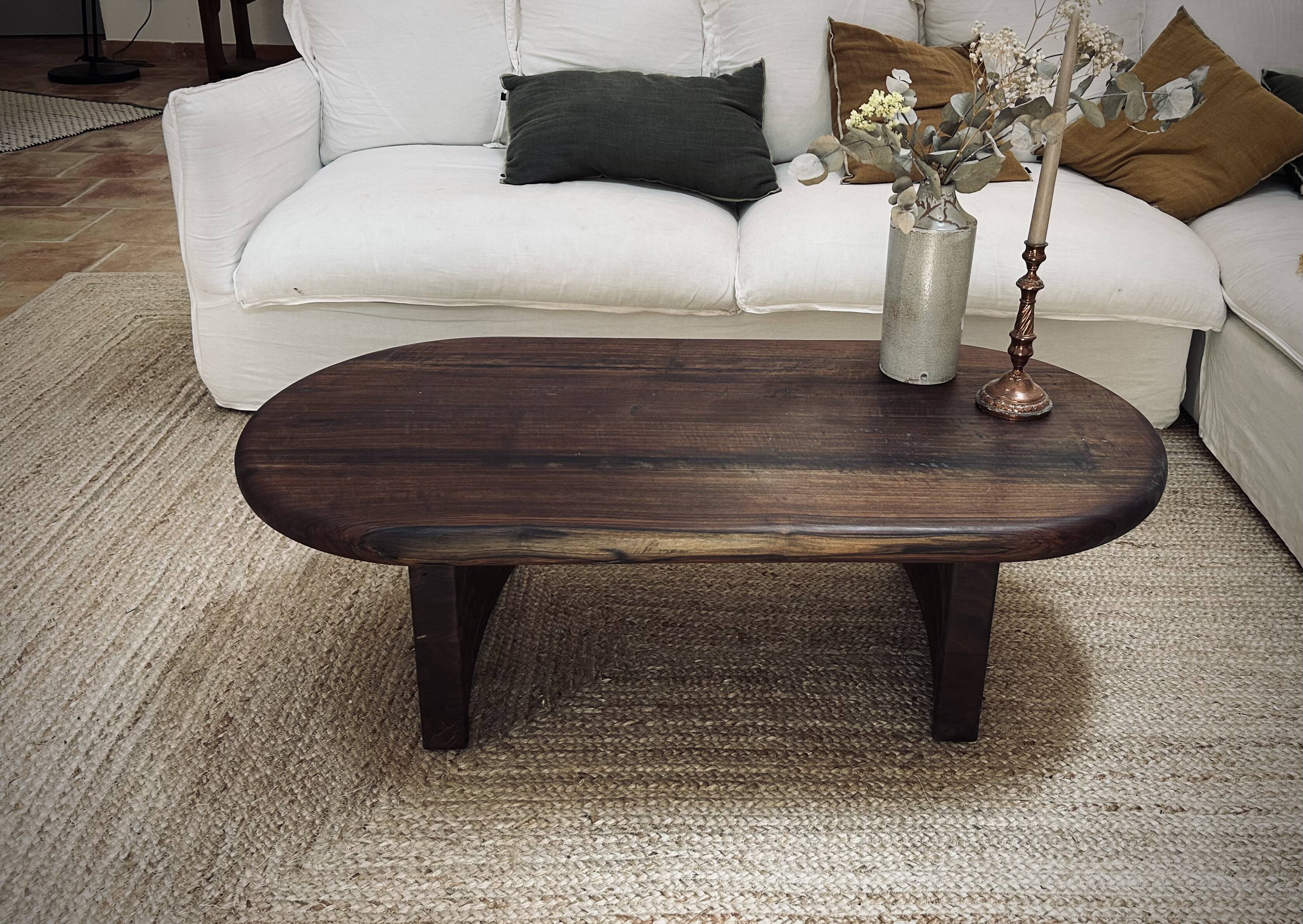 Table basse noyer