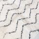 Moroccan Berber carpet Marmoucha with black zigzags 1.48x1.10m
