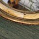 Brass and bone mirror