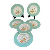 Dessert plates, ironstone, Italy