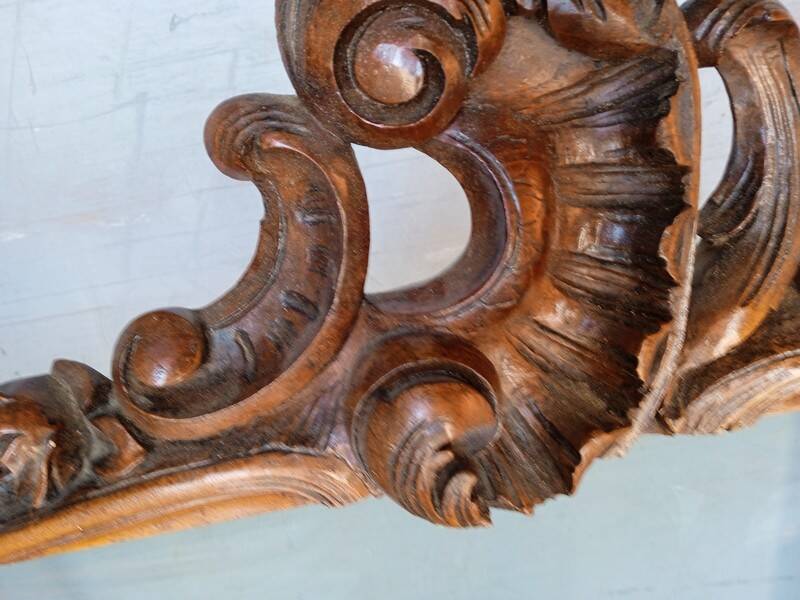 Fronton boiserie bois sculpté st Louis XV ep XIXem