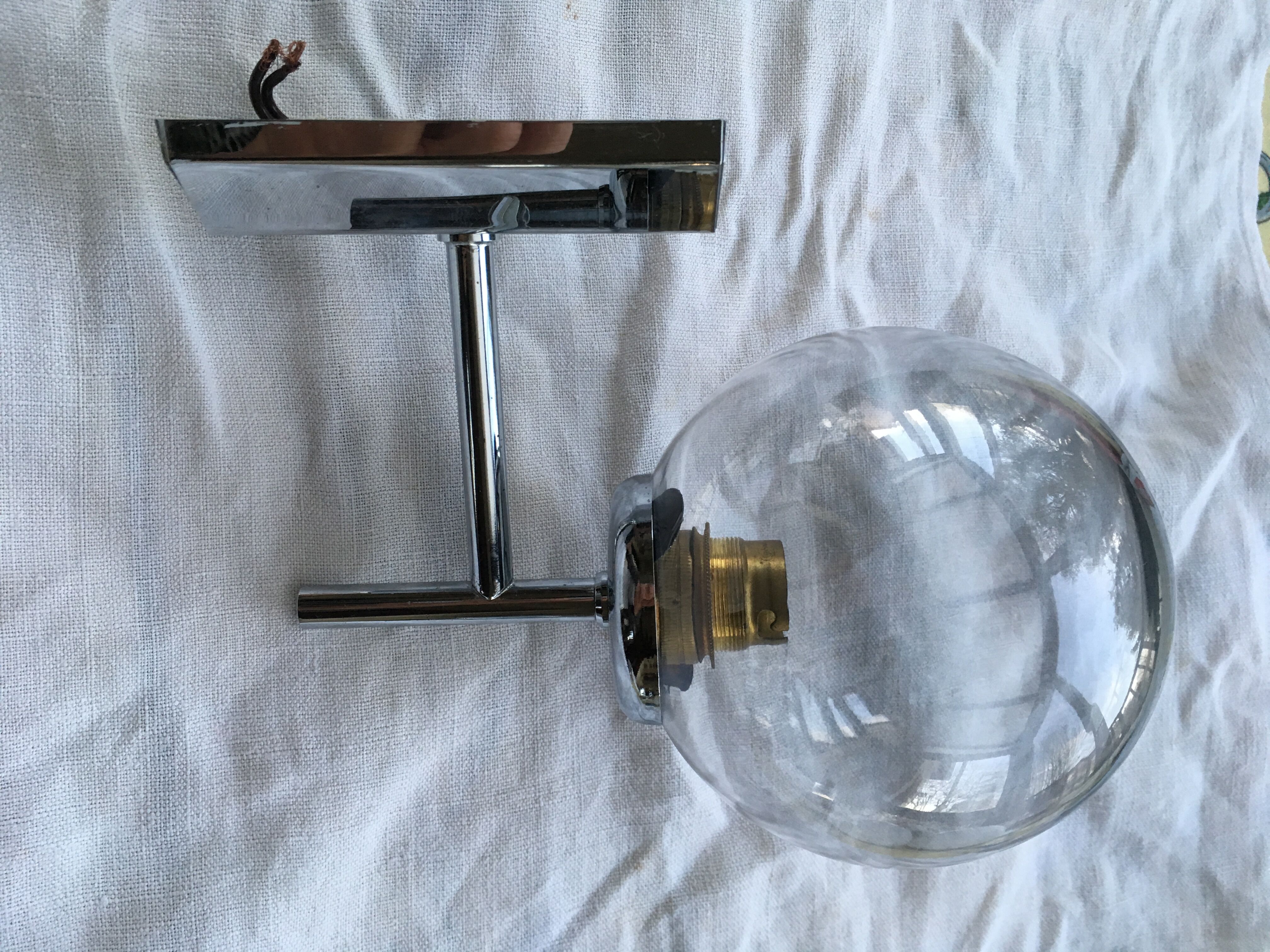 Globe vintage wall light