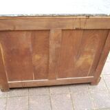 Louis Philippe period walnut secretary chest of drawers from the 19th century.