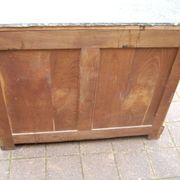 Commode secrétaire d'époque Louis Philippe en noyer du 19e siècle