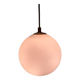Suspension globe opaline blanche - mid. XXeme
