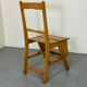 Vintage aesthetic Metamorphic library stairs chair, 1930s