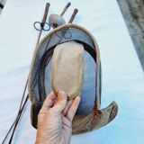Vintage French Fencing Mask and 3 Swords (Sabre, Sabre or Foil) by L. Carré París
