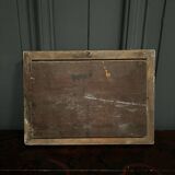 Oil on panel early 20th century oriental landscape Bedouins