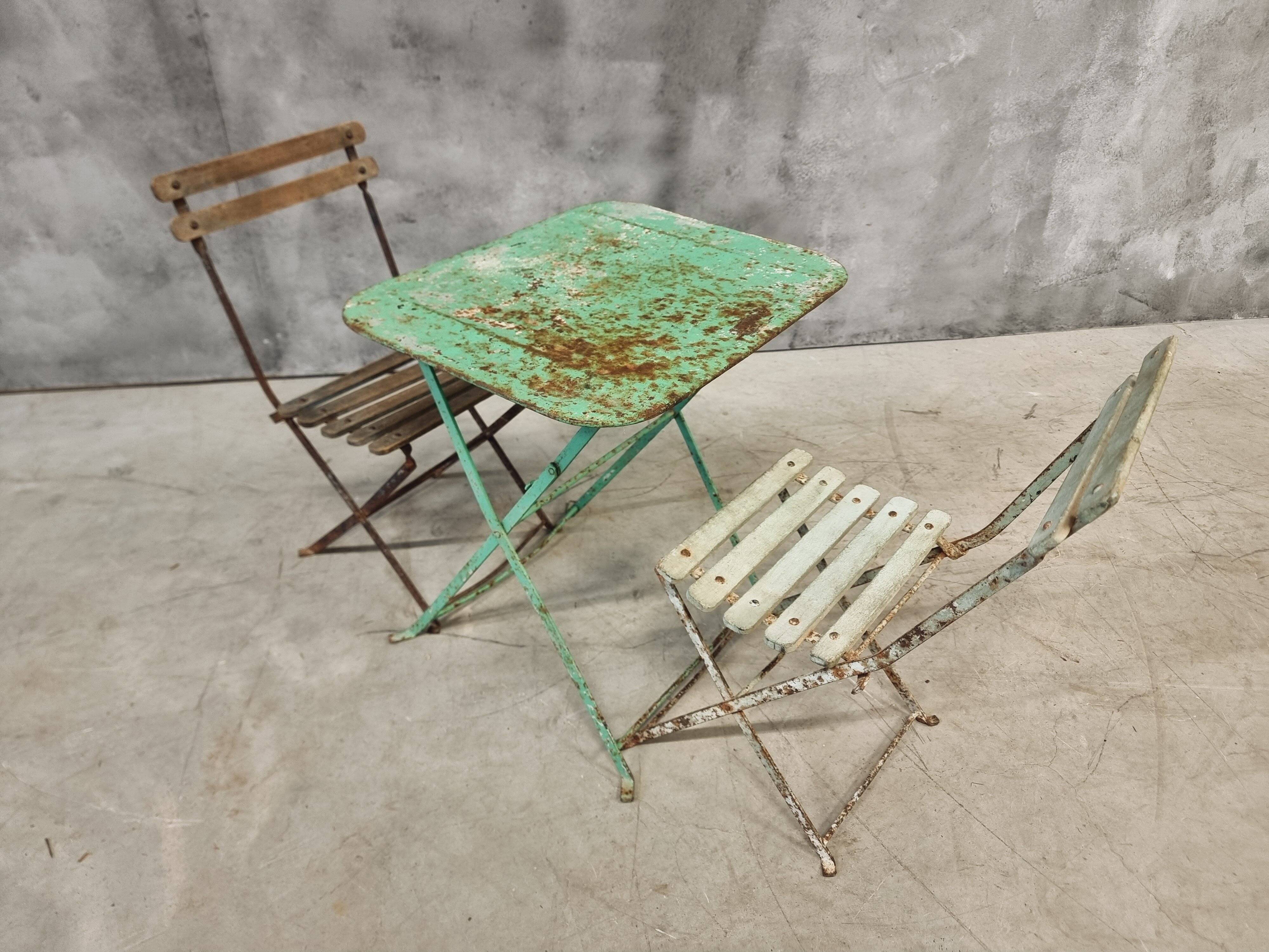Antique French bistro set for children